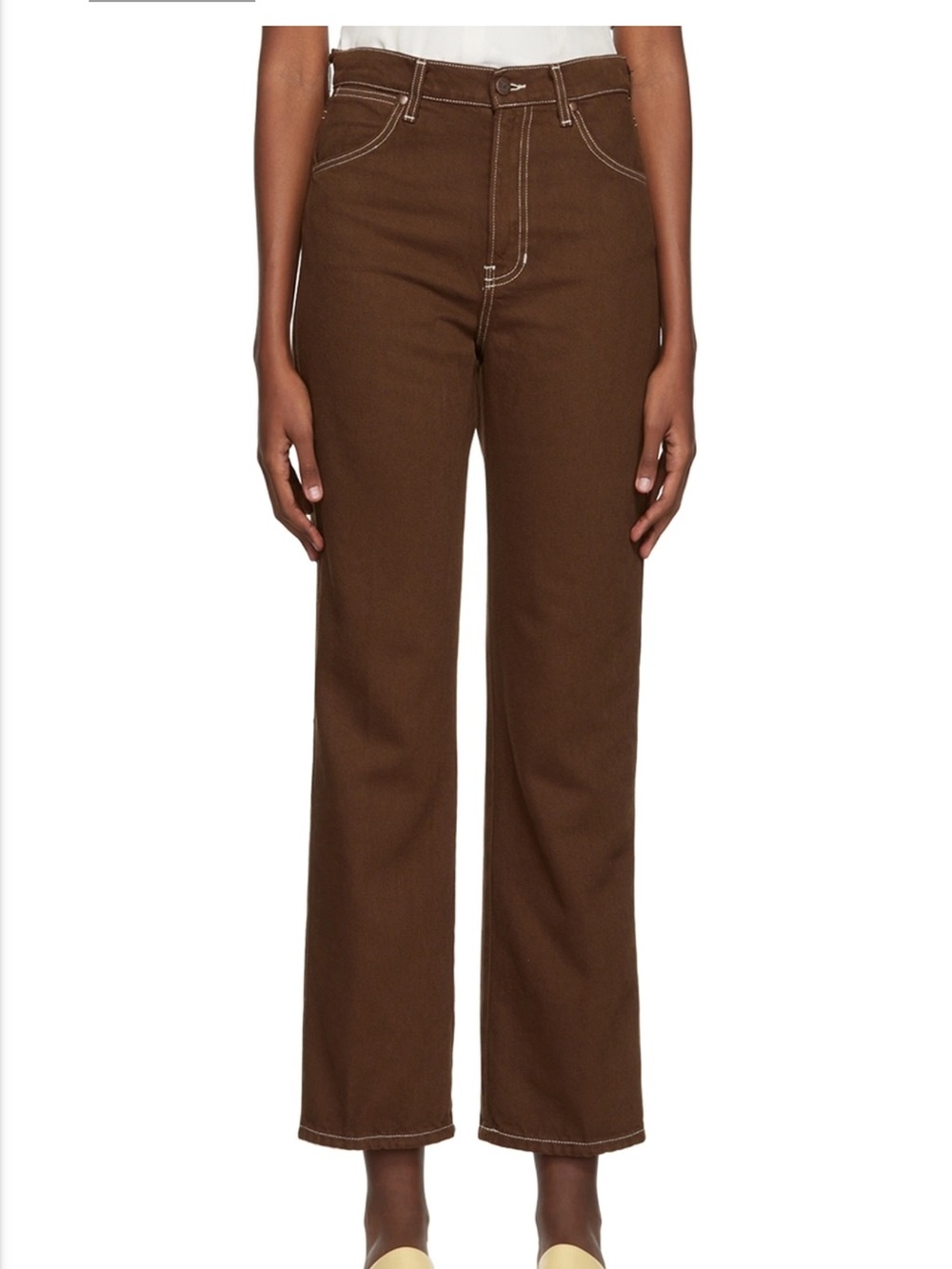 Reformation Cowboy Jeans in Chocolate